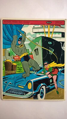 Batman Robin Vintage 1966 Jigsaw Tray Puzzle 4518 DC Comics Super Heroes Gotham - Image 1 of 4