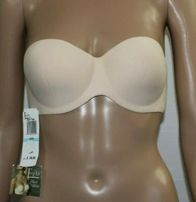 Felina 6202 Nude Hint of Skin Strapless Underwire Bra NWT 32C Seamless - Image 1 of 4