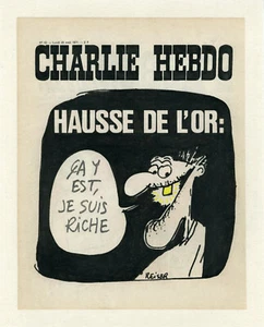 "CHARLIE HEBDO N°40 du 23/8/1971" Fac-similé original entoilé  REISER  - Bild 1 von 1