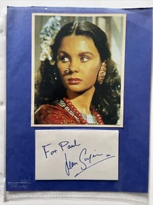 Jean Simmons Signed Index Card Signature Autographed Vintage AUTO - Picture 1 of 2
