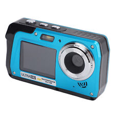 New Underwater Camera 4K 56MP 16X Zoom Dual Screens 1500mAh 10FT Waterproof Digi