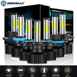 2x 9006 9007 9005 H7 H4 H11 H13 Kit de bombillas de faros LED 6500K Canbus sin errores - Imagen 1 de 19