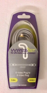 TECH + LINK WIRES 1. S-VIDEO STECKER AUF S-VIDEO STECKER. 5m HOCHWERTIGES OFC KABEL - Bild 1 von 2