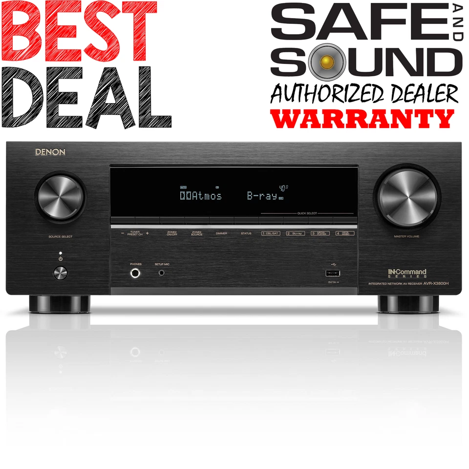 Denon AVR-X3800H Dolby Atmos HT Receiver