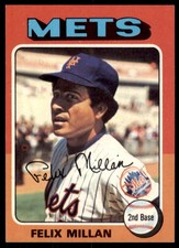 1975 Topps Felix Millan  NR-MINT New York Mets #445