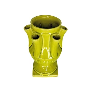 Vintage Ceramic MCM Statement Piece Seven Hole Tulip Flower Vase - Picture 1 of 12