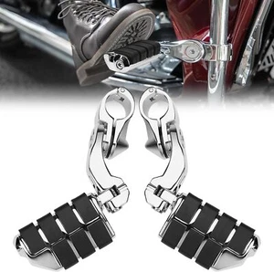 1-1/4" Highway Engine Guard Foot Pegs For Honda GoldWing GL 1500 1100 1200 1800 - Picture 1 of 12