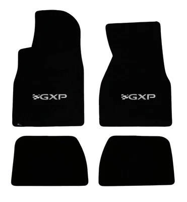 ¡NUEVO! Juego de 4 alfombrillas negras Pontiac Grand Prix GXP logotipo bordado 2004-2008 Foto 1 de 4