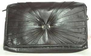Bolso clutch grande Hollywood de diseñador "Lavandería china", marrón - Imagen 1 de 7