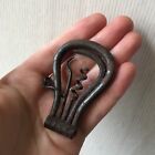 Antique Pocket Bow Folding Multi-Tool Corkscrew Hoof Pick Button Hook