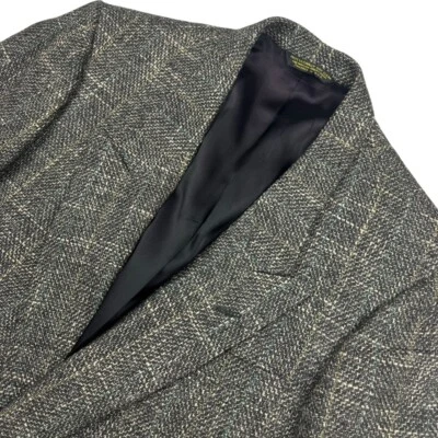 Blazer de Colección Pierre Cardin Para Hombre 100% Lana Tweed Doble Pecho Gris • 40R Foto 1 de 4