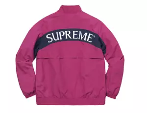 SUPREME F/W 17 Arc Track Jacket Magenta Size Medium box logo camp cap tnf nas - Picture 1 of 2