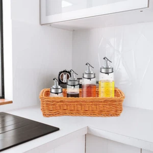 2 Pcs Seasoning Jar Storage Box Cutlery Basket Kitchen Baskets Office - Picture 1 of 12