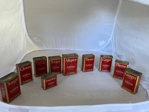 10 SCHILLING SPICE TINS 1930-1950 - Picture 1 of 12