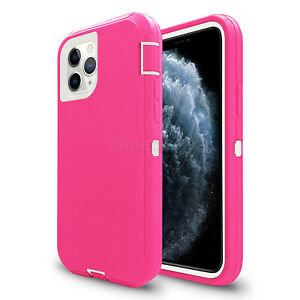 For iPhone 11 Pro Max Xr Xs Max 8 7 Plus  Shockproof Case Heavy Duty Cover Pink