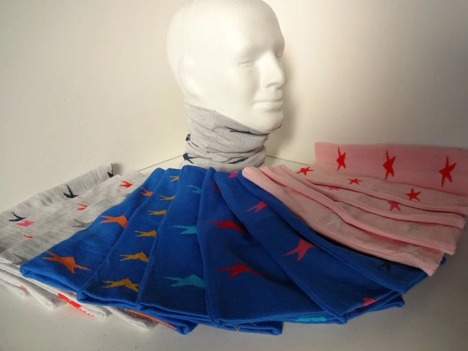 Scaldacollo Unisex 100% Lana motivo STELLE - Immagine 1 di 1