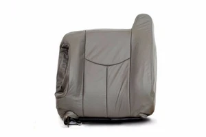 2003 2004 2005 2006 Chevy Silverado 1500 2500 Back Rest Leather Seat Cover Gray - Picture 1 of 9