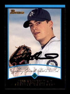 2001 Bowman - Jeff Heaverlo - On Card Autograph