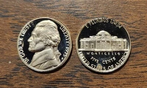 1975-S JEFFERSON NICKEL GEM PROOF  CAMEO - Picture 1 of 1