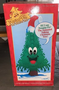 1996 18” GEMMY DANCING SINGING CHRISTMAS TREE DOUGLAS FIR TALKING TREE - Picture 1 of 18