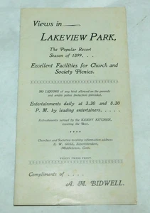 1899 Middletown Connecticut Lakeview Park Broschüre - Bild 1 von 4