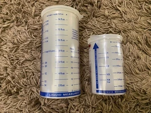 Pampered Chef Measure All Measuring Cups 1 & 2 Cups Push Up Wet Or Dry - Picture 1 of 5