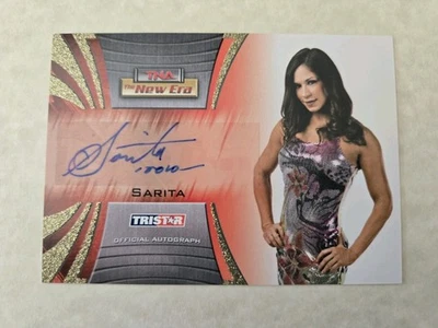 SARITA "AUTOGRAPH CARD #17/50" TNA NEW ERA 2010 - Image 1 of 4