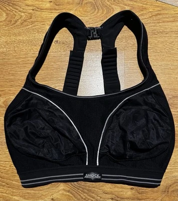 Sujetador deportivo Shock Absorber B5044 para mujer espalda deportiva negro - talla 36D Foto 1 de 3