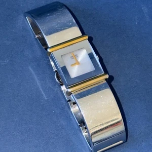 Vintage Citizen Eco Drive White Square Dial Womens Watch Two Tone READ PLEASE - Picture 1 of 9