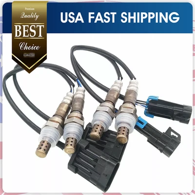 Sensor de oxígeno O2 aguas arriba y aguas abajo 4 piezas para Chevy Silverado GMC 1500 1996-2002 Foto 1 de 4