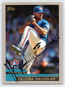 2000 Topps MLB Kelvim Escobar #336 In PErson Signature - Picture 1 of 2