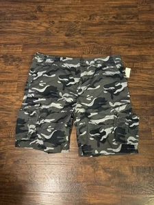 Aero Stretch Cargo Shorts Herren Größe 42 Camouflage Camflauge Utility Army Feel - Bild 1 von 8