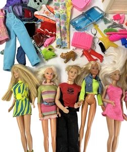 Vintage Mattel Barbie Ken Puppe Konvolut 90er Kleidung Zubehör Fashionistas Groovin’ - Bild 1 von 10