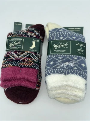 2 pares de calcetines Woolrich para mujer de doble capa con aloe vera ¡Nuevos! Nuevo con etiquetas Foto 1 de 4
