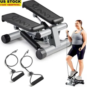 Mini Stepper Quiet Hydraulic Adjustable Intensity Full Body Workout LCD Monitor - Picture 1 of 7
