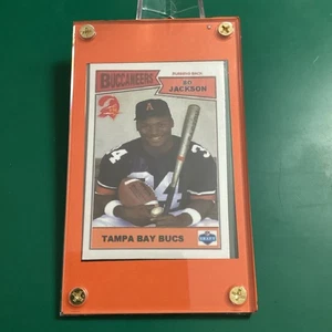 1987 Topps Style Bo JACKSON w/ Bat Variation Tampa Bay Bucs Creamsicle Display - Picture 1 of 6
