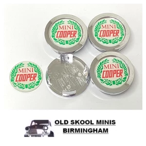 Mini Cooper Wheel Center Caps Chrome Set Of  4 For 52MM SIZE HOLE  4M5 - Picture 1 of 1