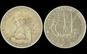 1920 Pilgrim Tercentenary Classic Commemorative Silver Half Dollar 350th 50c #1 - Picture 1 of 4