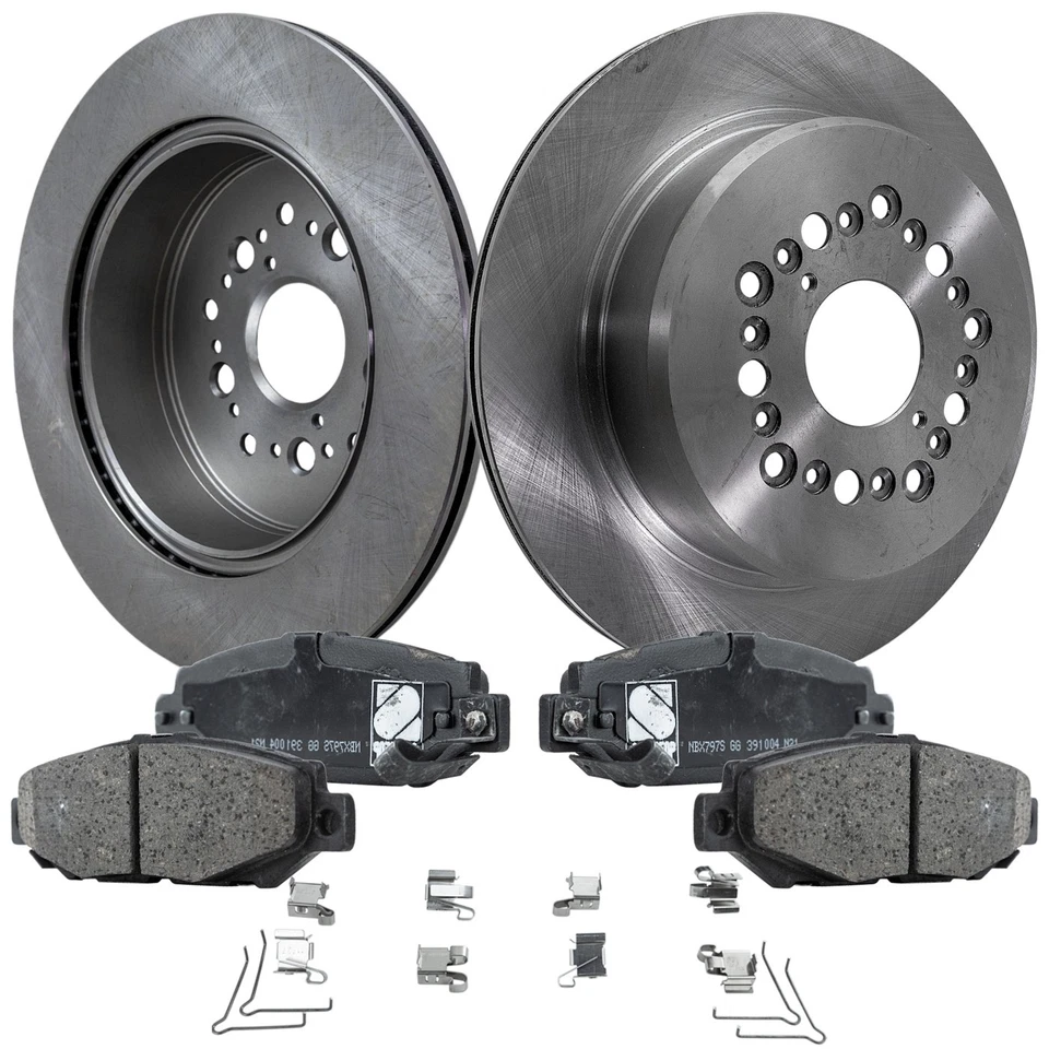 Rear Brake Disc Rotors and Pads Kit for Lexus SC300 SC400 Toyota Supra GS300 - Image 1 of 4