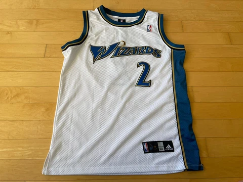 Adidas Mens Size 50 JOHN WALL Wizards NBA Basketball Jersey Stitched Cover