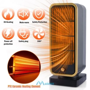 Portable Electric Space Heater Garage Ceramic Hot Air Fan for Indoor Large Room - Picture 1 of 15