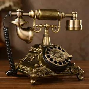 Festnetztelefon, Nostalgie Schnurgebunden Retro Telefon Tischtelefon Haustelefon - Bild 1 von 13