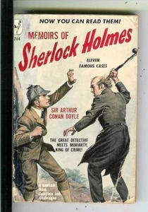 MEMOIRS OF SHERLOCK HOLMES by Doyle, Bantam #704 1st crime pulp vintage pb - Bild 1 von 2