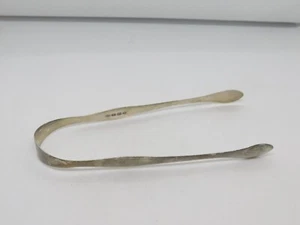 George IV Minimal Sterling Silver Sugar Tongs Antique 1824 London - Picture 1 of 5
