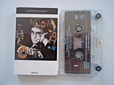 ELTON JOHN - THE ONE / SUIT OF WOLVES - CASSETTE Single 1992 MCA  - Image 1 of 3