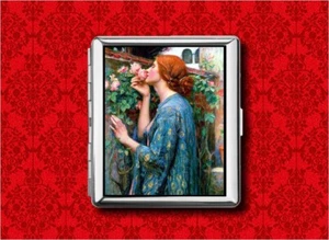 SOUL OF THE ROSE WATERHOUSE RENAISSANCE WOMAN NOUVEAU CIGARETTE ID IPOD CASE - Picture 1 of 5