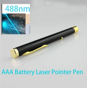 488 nm Cyan AAA Batterie Laserpointer sichtbarer Strahl Signalleuchte - Bild 1 von 7