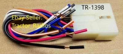 Arnés de cables estéreo para radio tractor enchufe niveladora topadora reproductor de CD estéreo TR-1398 Foto 1 de 4