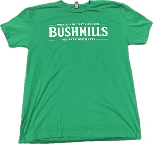 Bushmills Whiskey Distillery T-Shirt. Next Level Men's Size: Large. Green - Picture 1 of 3