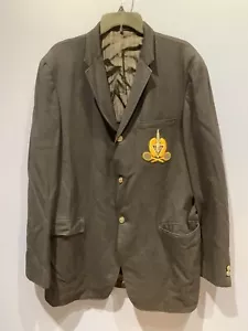 Mens 48” Suit Coat, Vintage IAC Tennis, Levi, Lined, Wool, Navy - Picture 1 of 6